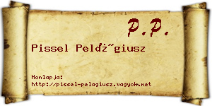 Pissel Pelágiusz névjegykártya